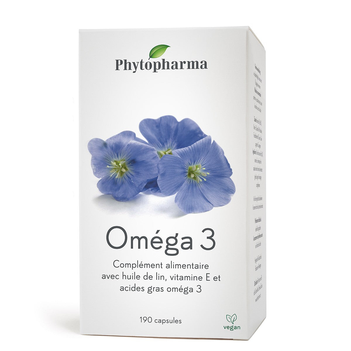Phytopharma – Omega 3 Capsules | Flaxseed Oil & Vitamin E | 190 capsules