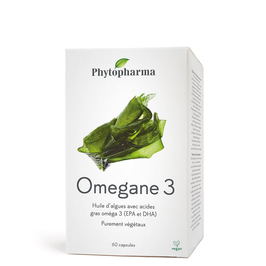 Phytopharma Omegan 3 Algae Oil Capsules – Vegan Omega-3 EPA & DHA (60 Capsules)