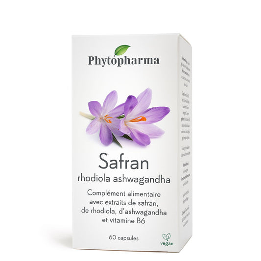Phytopharma – Saffron Capsules | Mood & Stress Support | 60 capsules