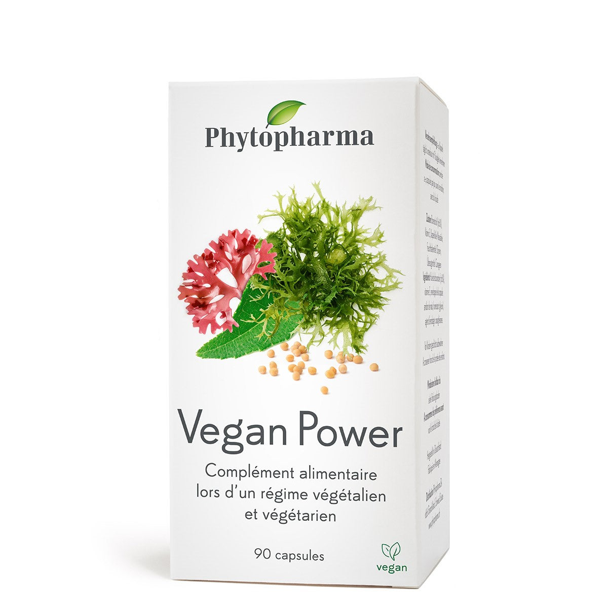 Phytopharma – Vegan Power Capsules | Plant-Based Multivitamin with Iron & B12 | 90 capsules