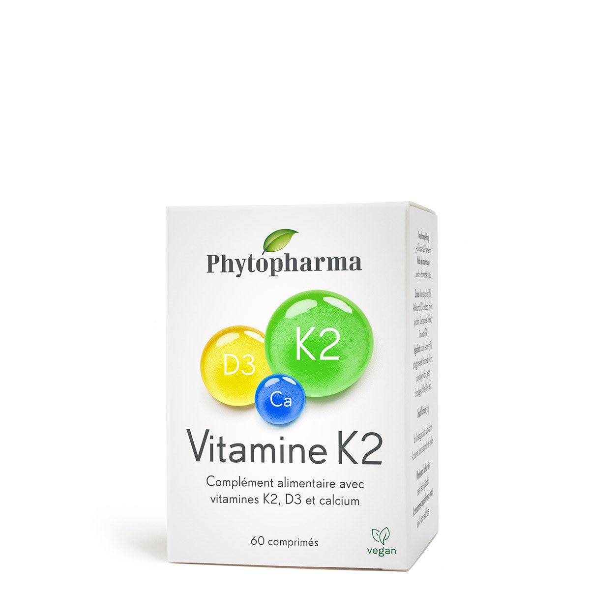 Phytopharma – Vitamin K2 + D3 + Calcium Tablets | Bone & Cardiovascular Support | 60 tablets