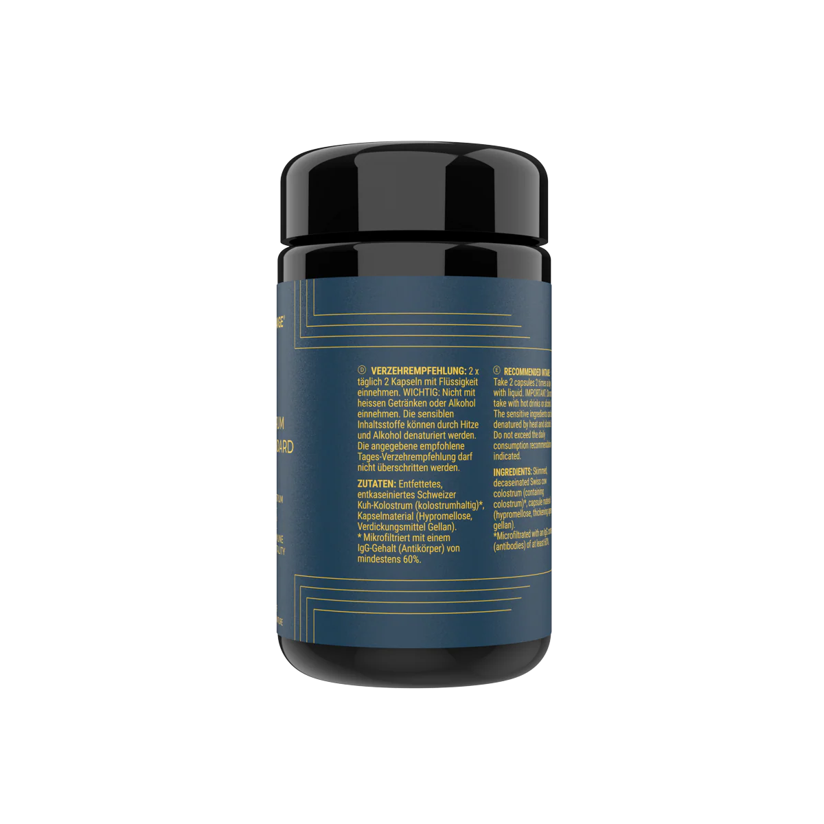 Premium Swiss colostrum supplement for daily immune strength and gut health, crafted under GMP standards – Colostrum Gold Standard | Beautylion.ch