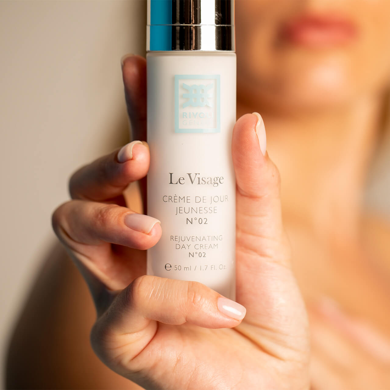 RIVOLI Genève packaging – Le Visage Day Cream Jeunesse N°02 luxury skincare