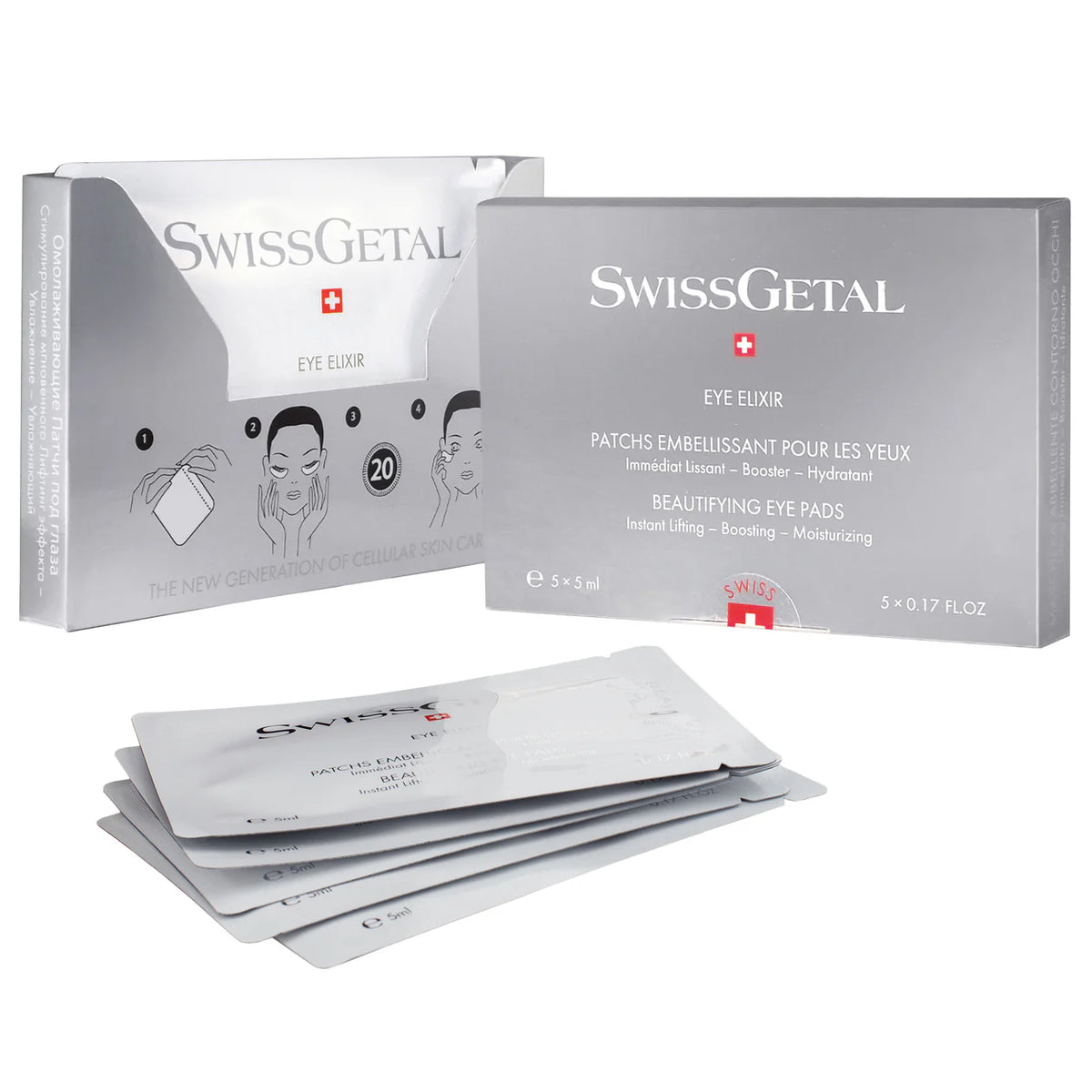 SwissGetal Beautifying Eye Pads Premium Swiss Eye Care Treatment Main image