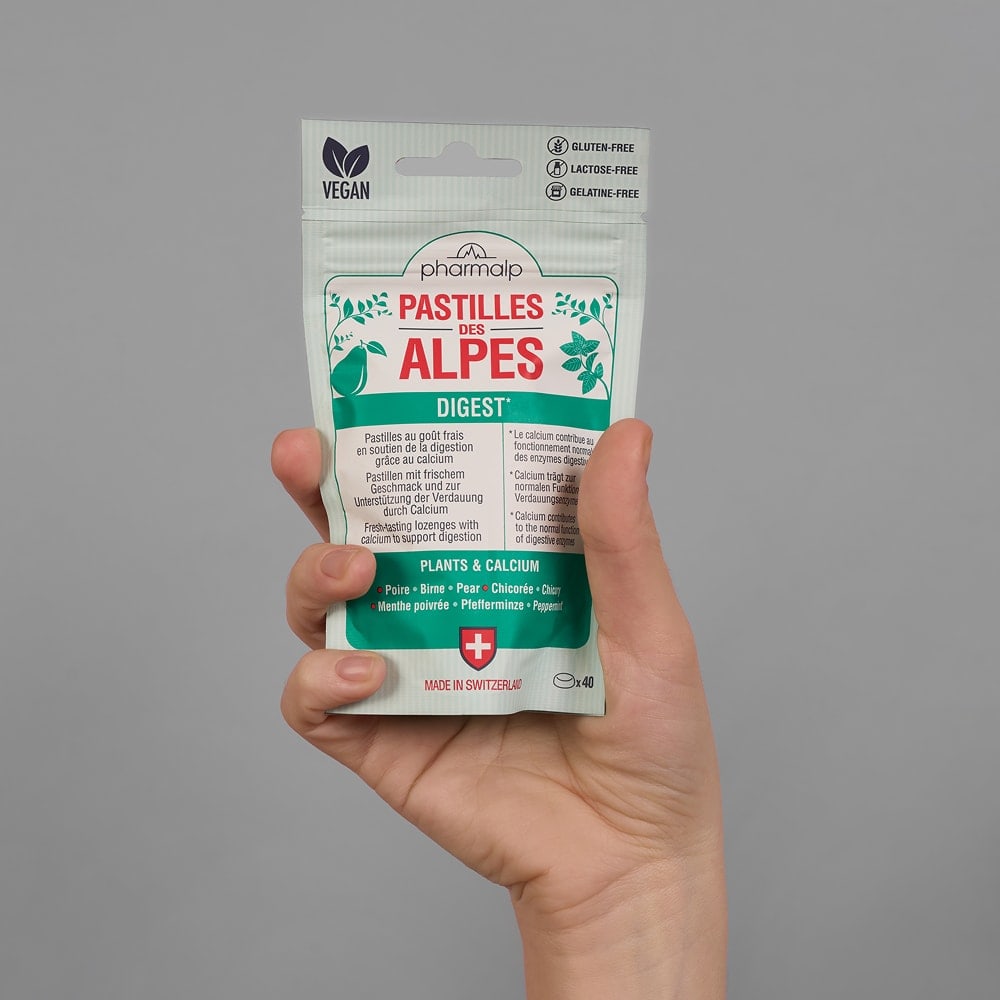 Swiss Williams pears and peppermint ingredients – key alpine extracts