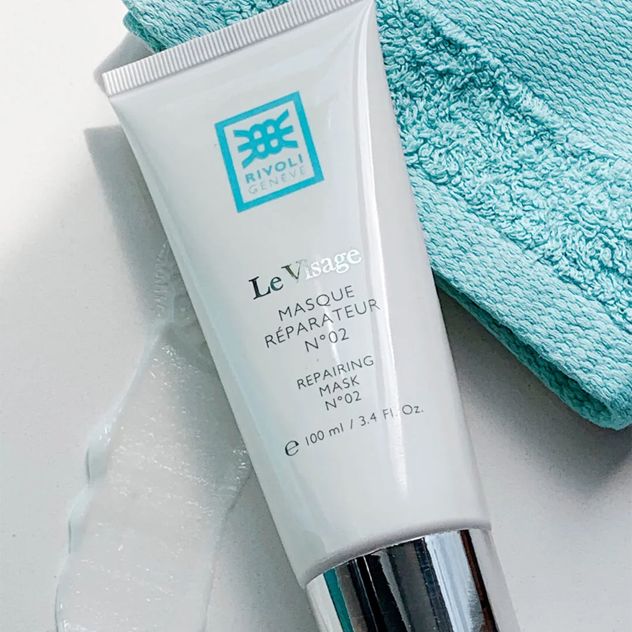 Swiss luxury skincare – RIVOLI Genève packaging Masque Réparateur N°02