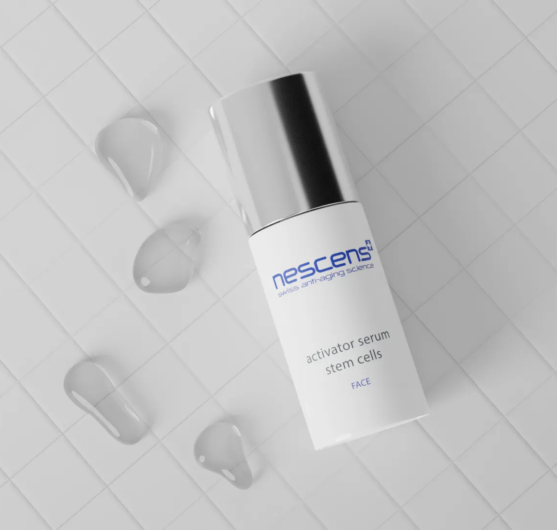 Swiss skincare packaging of the activator serum