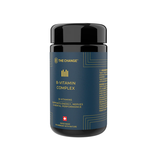 THE CHANGE B-Vitamin Complex Swiss bioactive B-vitamins and Omega-3 for energy & nerve support | Beautylion.ch