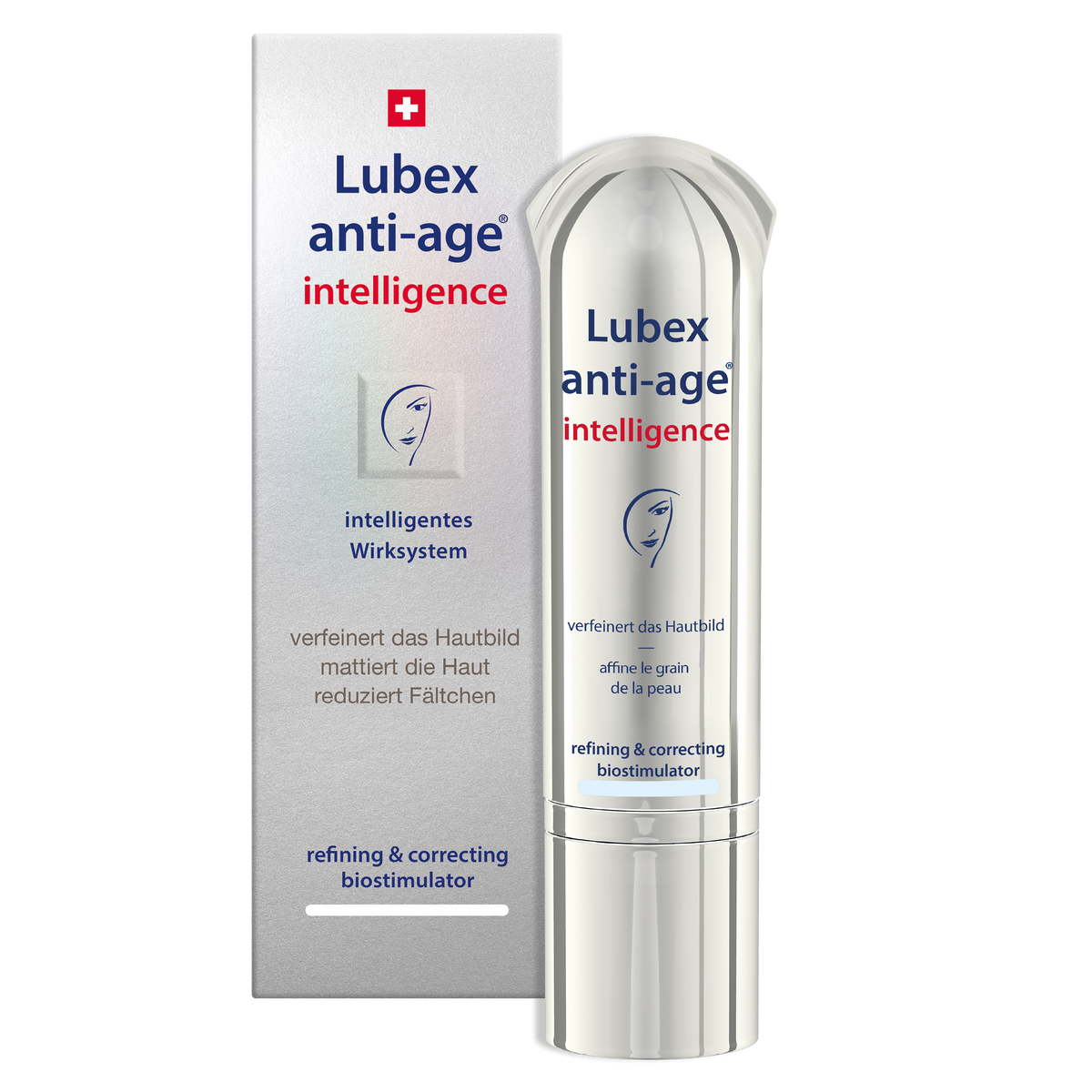 Texture of Lubex anti-age Intelligence – lightweight gel-serum with peptide & HAF for correction and renewal