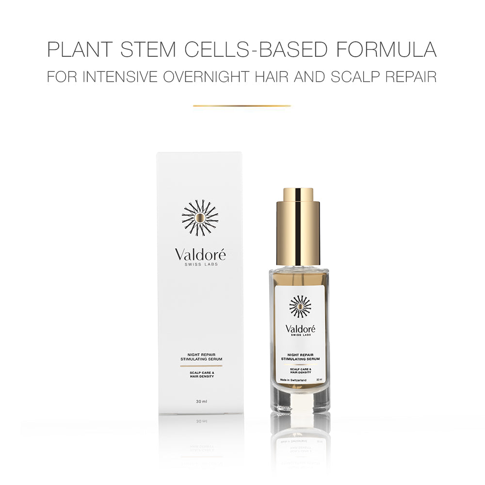 Valdore Night Repair Stimulating Scalp Serum Available at Beautylion.ch