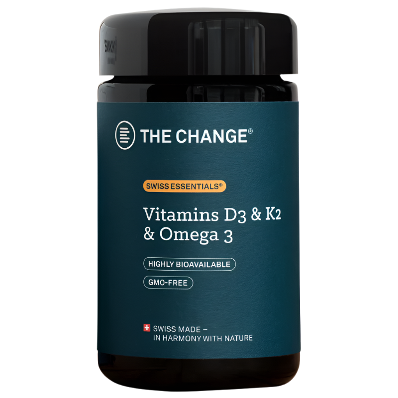 BE THE CHANGE Vitamins D3 & K2 & Omega 3