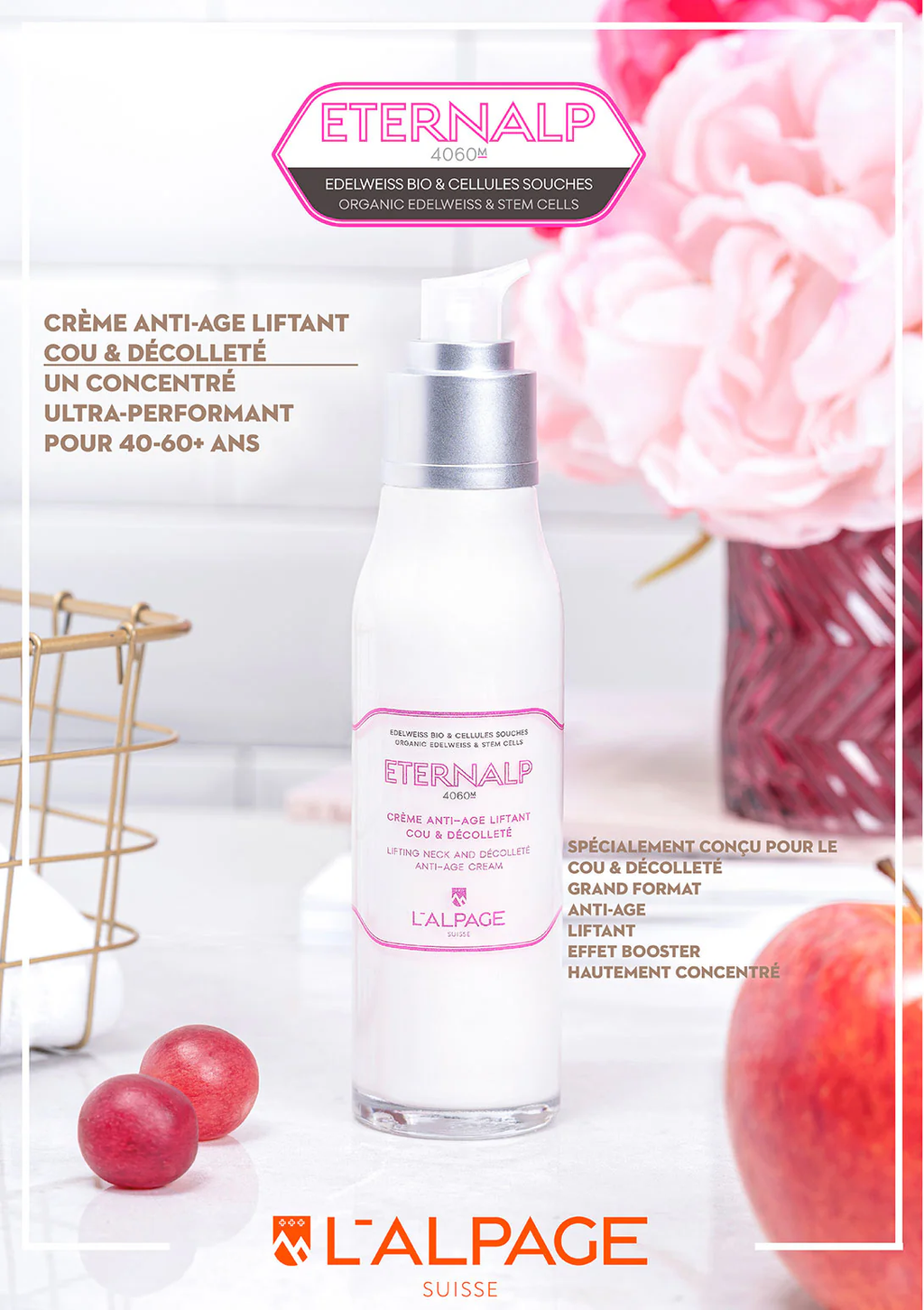 L’ALPAGE – Anti-Age Lifting Neck & Décolleté Cream Eternalp 4060m | Neck Cream