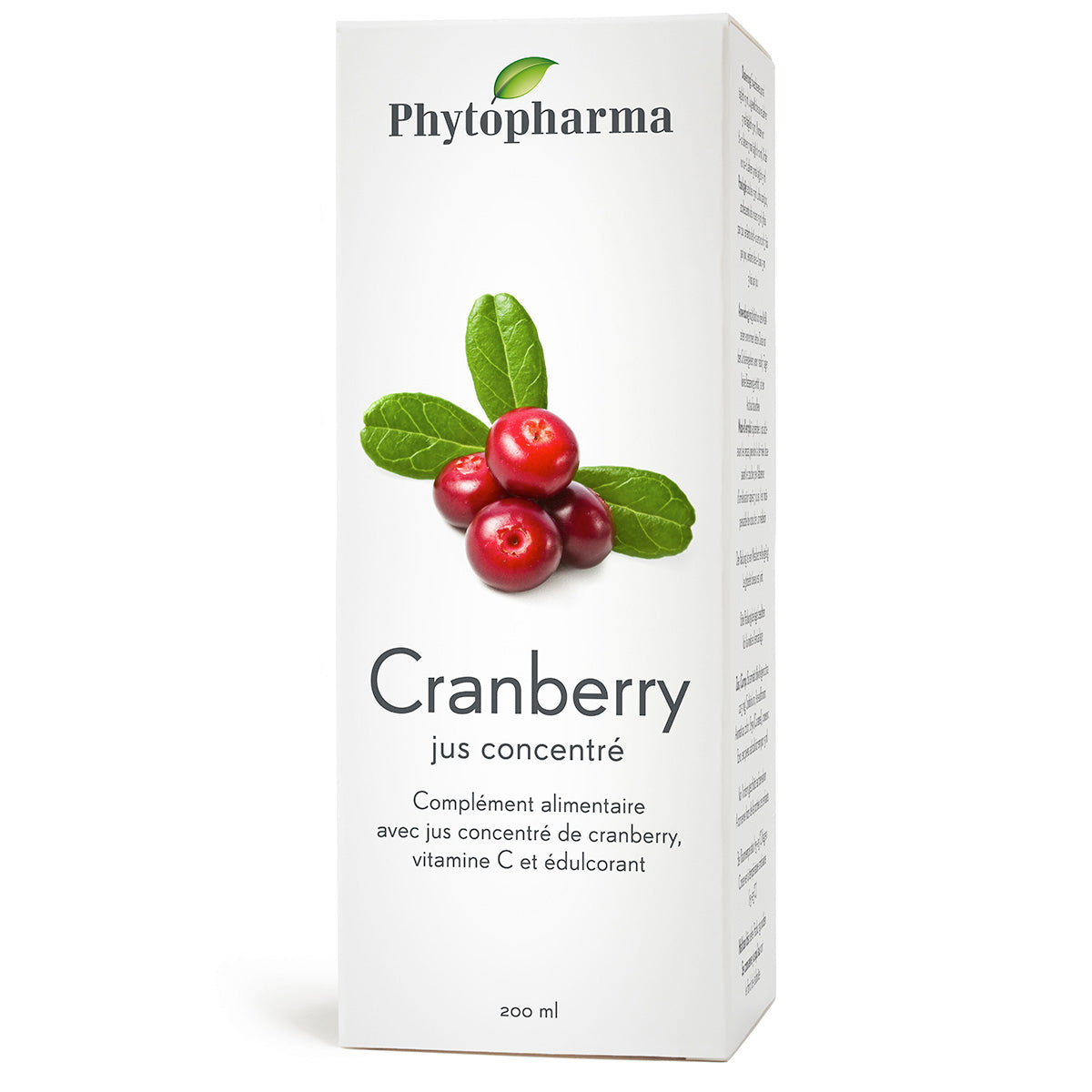 Phytopharma – Cranberry Concentrated Juice | Urinary Tract Support | 200 ml Main image