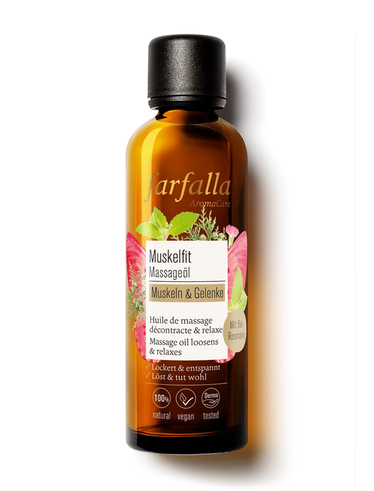Farfalla – Muscle & Joints Muskelfit Massage Oil | Aromatherapy Body Oil | 75 ml