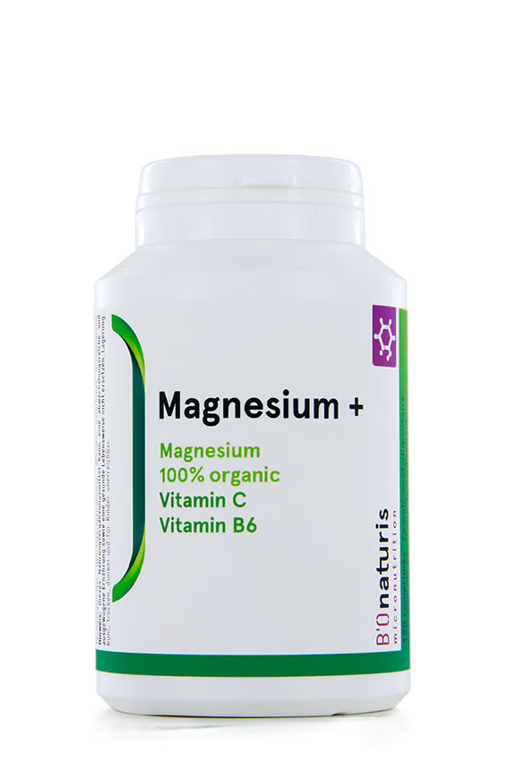 Bionaturis – Magnesium 604 mg with Vitamin C & B6 | 120 Capsules Main image