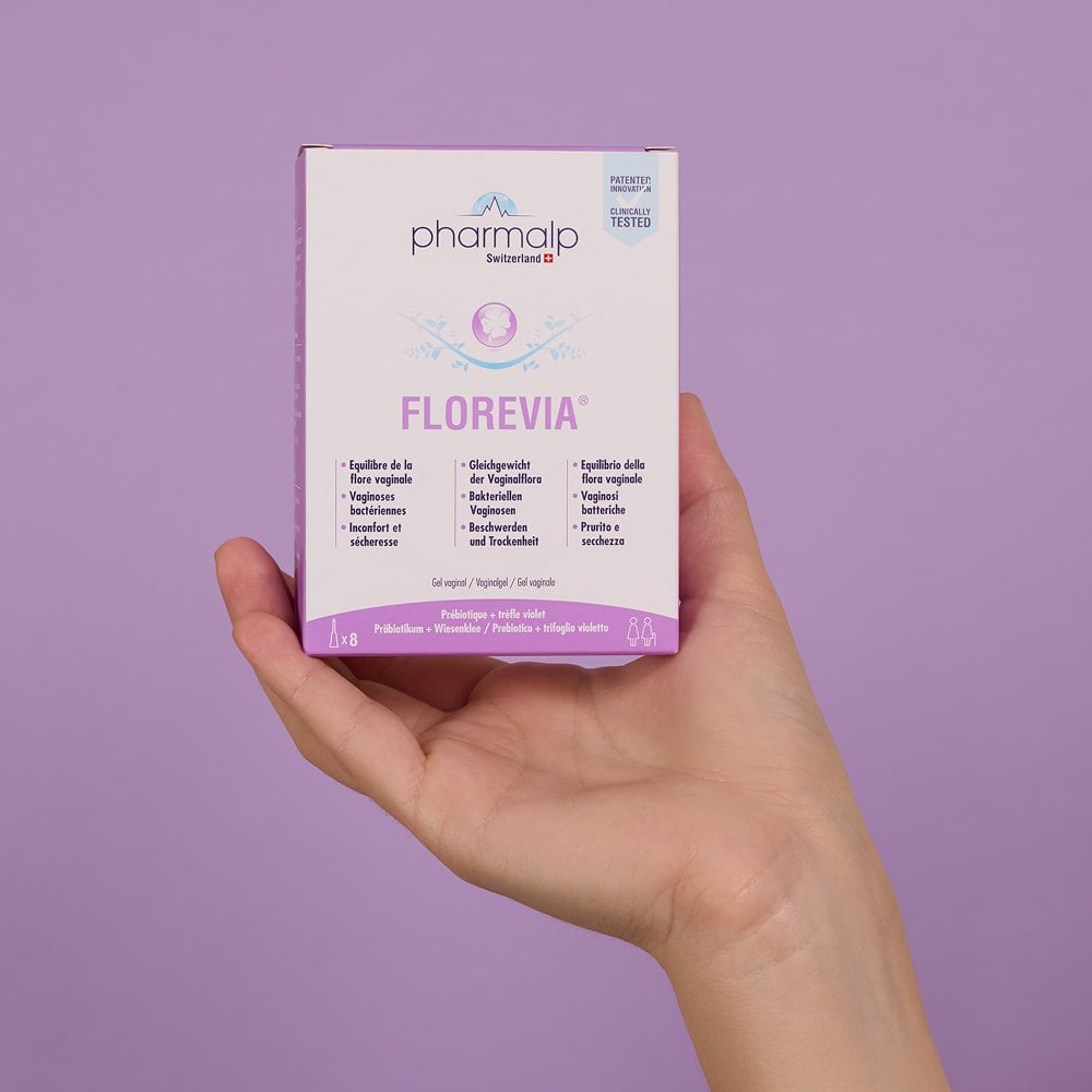 Packaging of Pharmalp FLOREVIA® – Swiss made medical device for intimate health