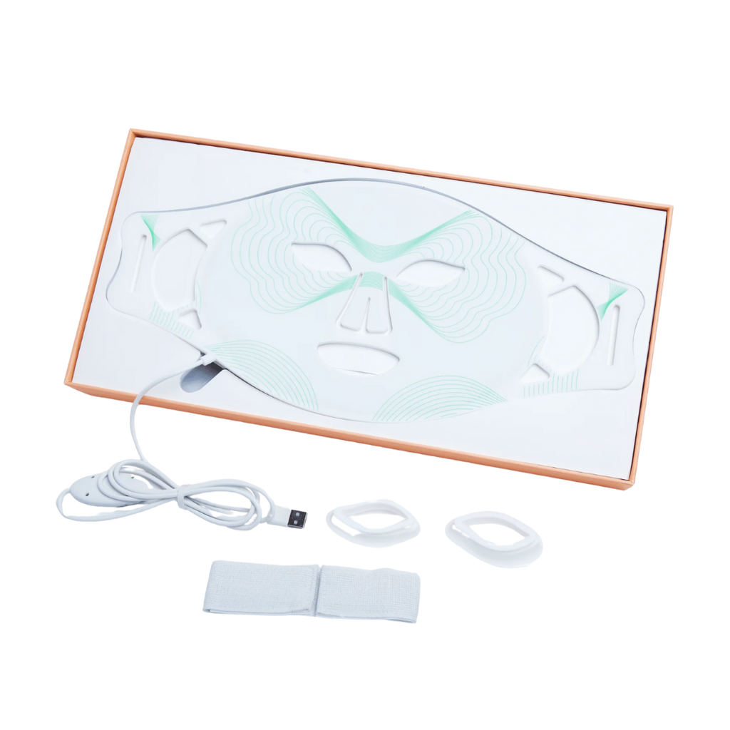 nebulyft LED Face Mask Light Therapy Device + Facial Mask – Swiss multi-spectrum skincare set