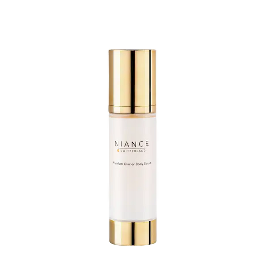 niance-premium-glacier-body-serum-100ml-front.jpg — NIANCE Premium Glacier Body Serum 100 ml airless pump front packshot