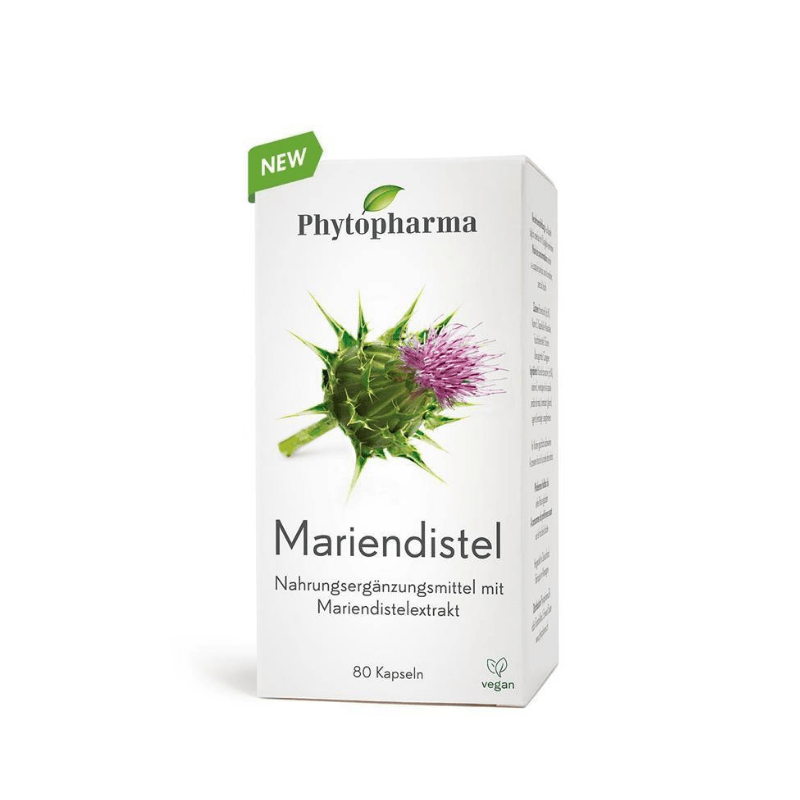 Phytopharma milk thistle capsules 80 stk - Beauty & the Lion