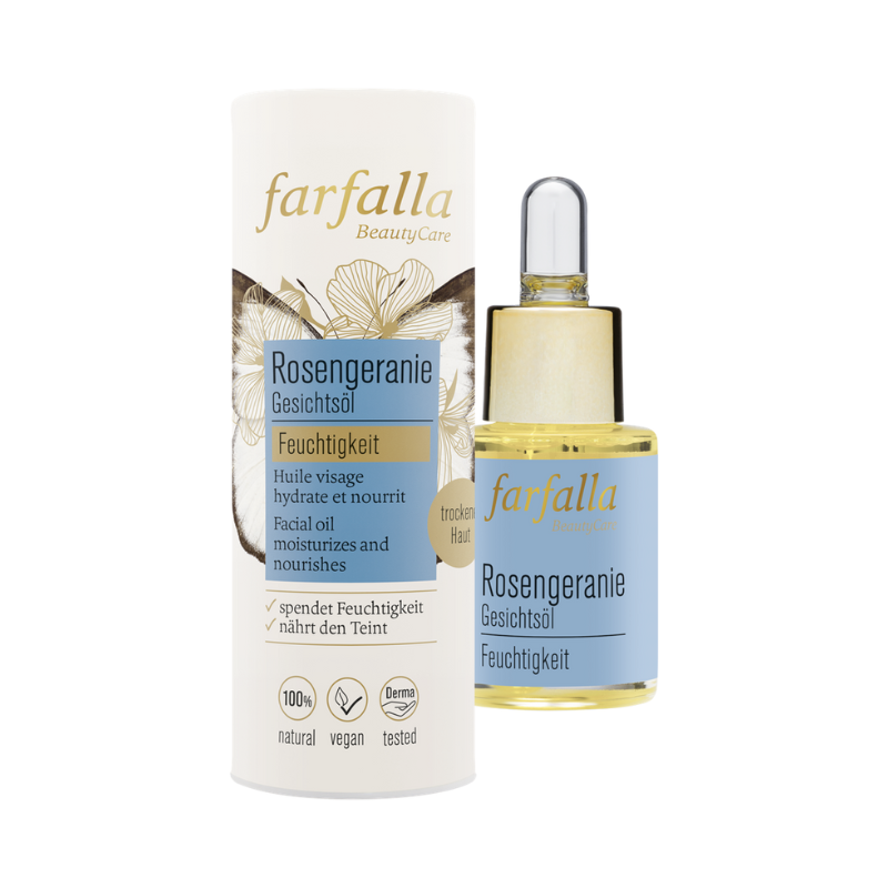 Farfalla facial oil rosengeranie 15 ml - Beauty & the Lion