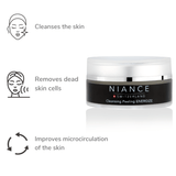 Active ingredients in Cleansing Peeling ENERGIZE — enzyme and AHA/BHA complex, Swiss Glacier Complex