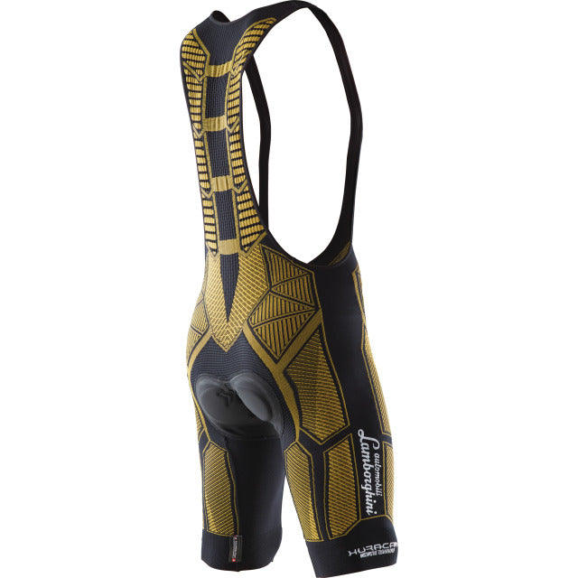 X-BIONIC Men Lamborghini Bike Bib pant short Huracan black yellow / size XL - Beauty & the Lion