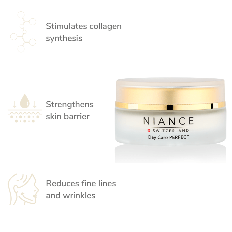 Texture of NIANCE Day Care PERFECT — silky hydrating cream for daily use