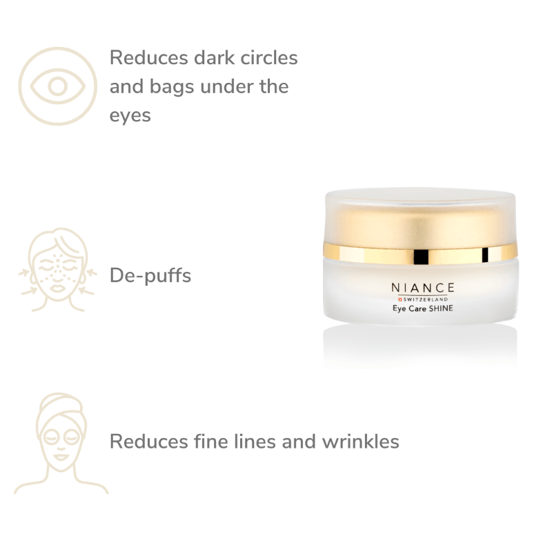 Texture of NIANCE Eye Care SHINE — lightweight eye cream for puffiness and fine lines