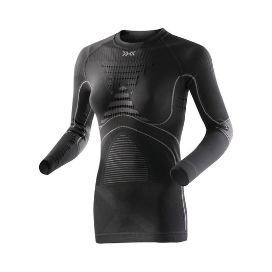 X-BIONIC Women Underwear Accumulator Evo Shirt long slv white pearl grey - Beauty & the Lion